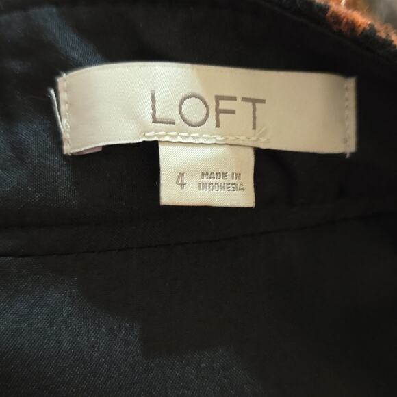 ANN TAYLOR Loft Plaid Wool Blend Academia Career Wear Pencil Skirt Size 4 - Picture 6 of 7